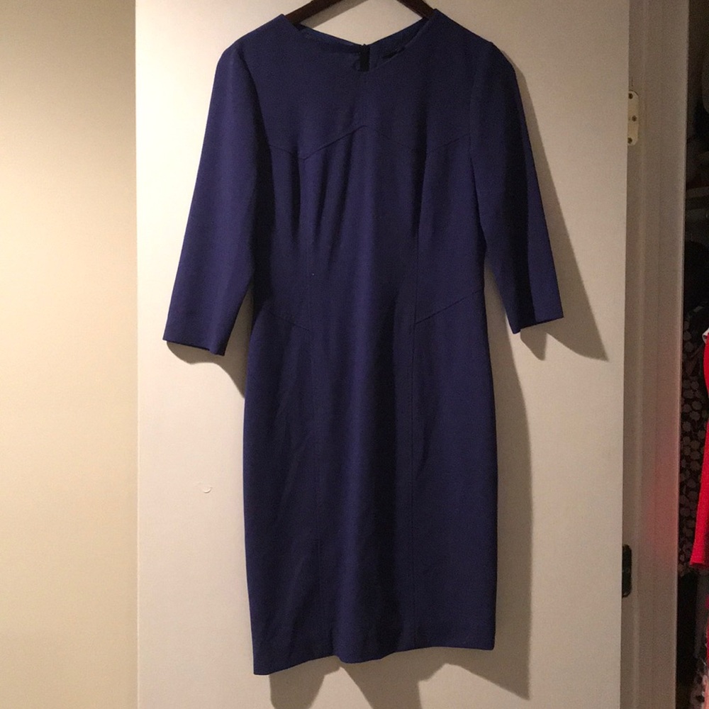 Boss Hugo Boss Dress. Purple. Size 4. 3/4 Sleeve
